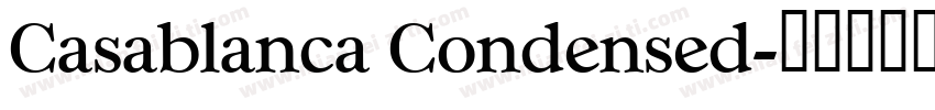 Casablanca Condensed字体转换
